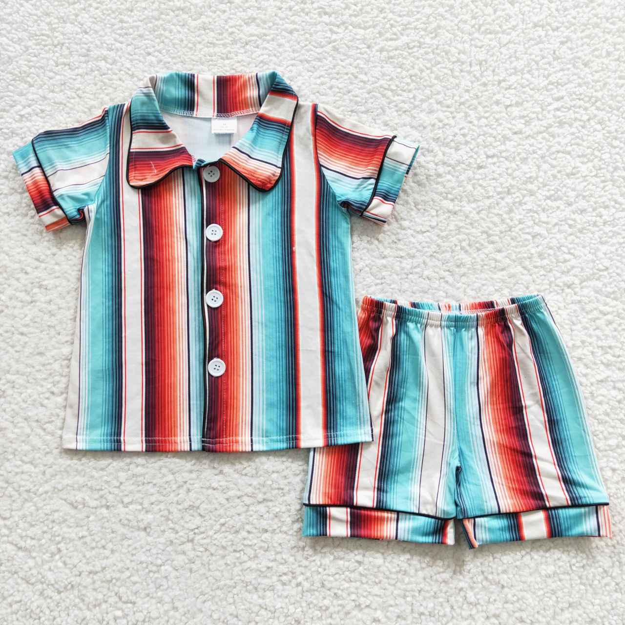 Baby Boys Wesstern Shorts Pajama Set Hot Sale