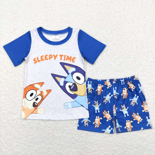 Baby Girls Cartoon Dog Shorts Set