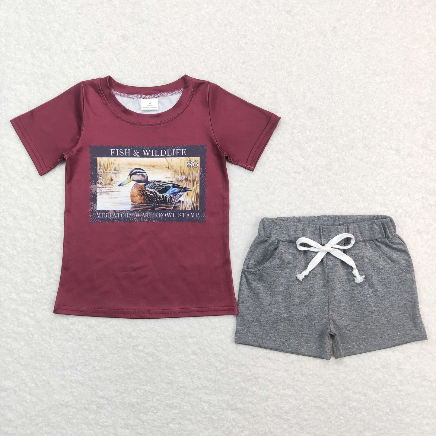 Kids Boys Fish and Wildlife Shorts Outfit