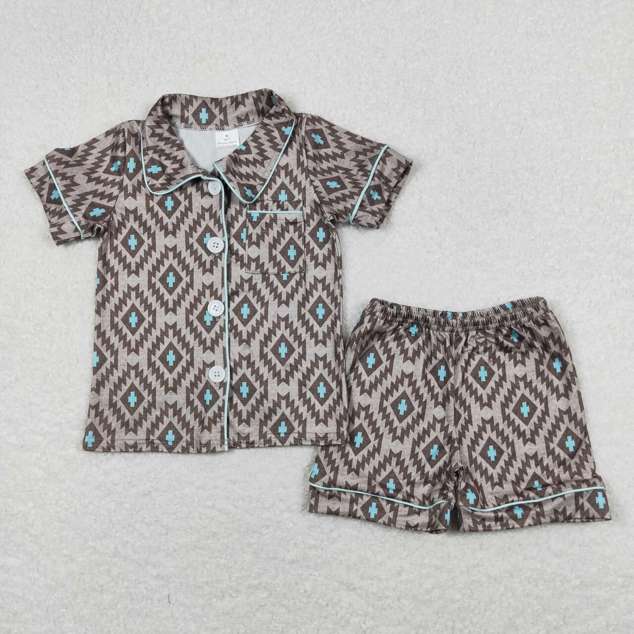 Baby Boys Wesstern Shorts Pajama Set Hot Sale