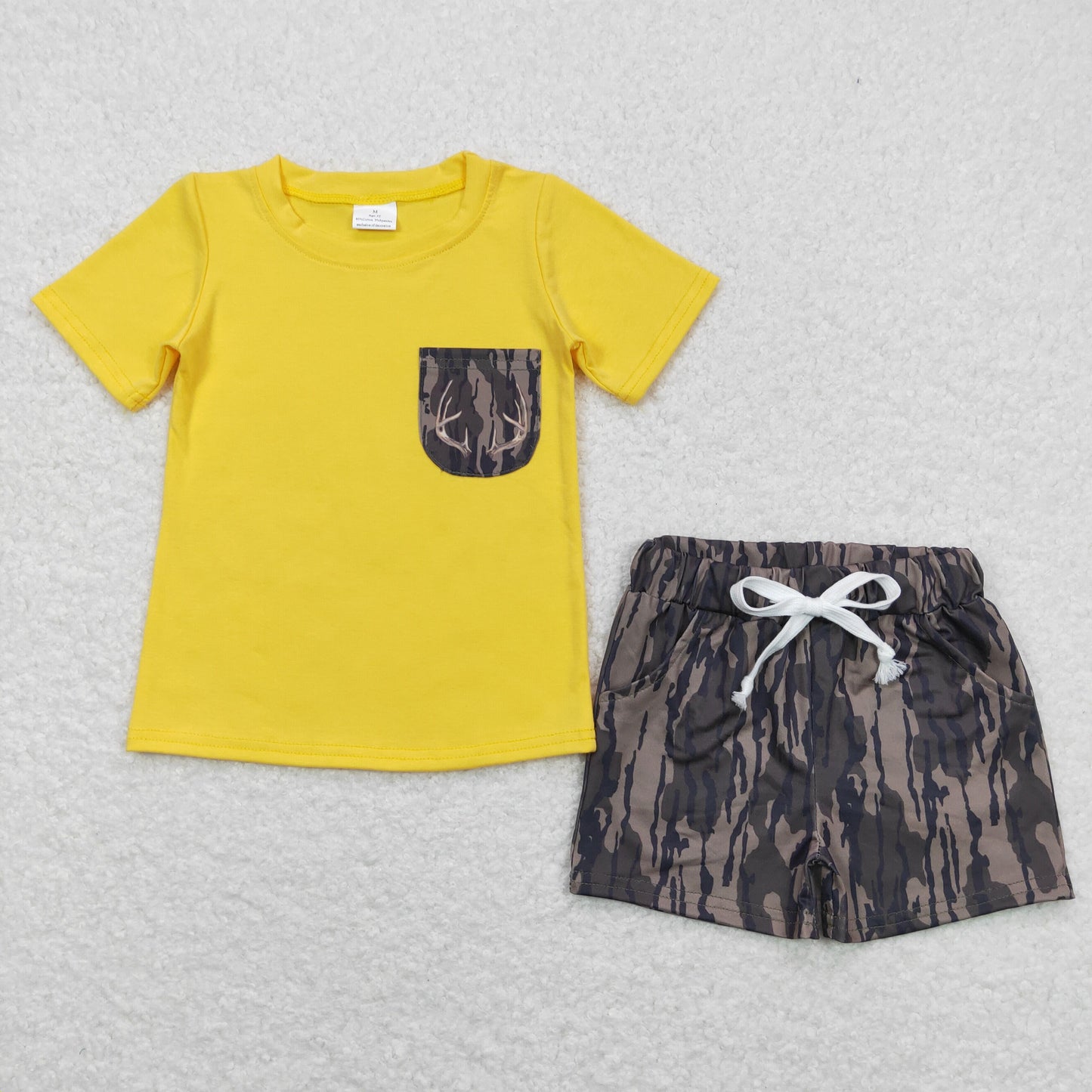 Summer Baby Boys Hunting Seasom Camo Shorts Set