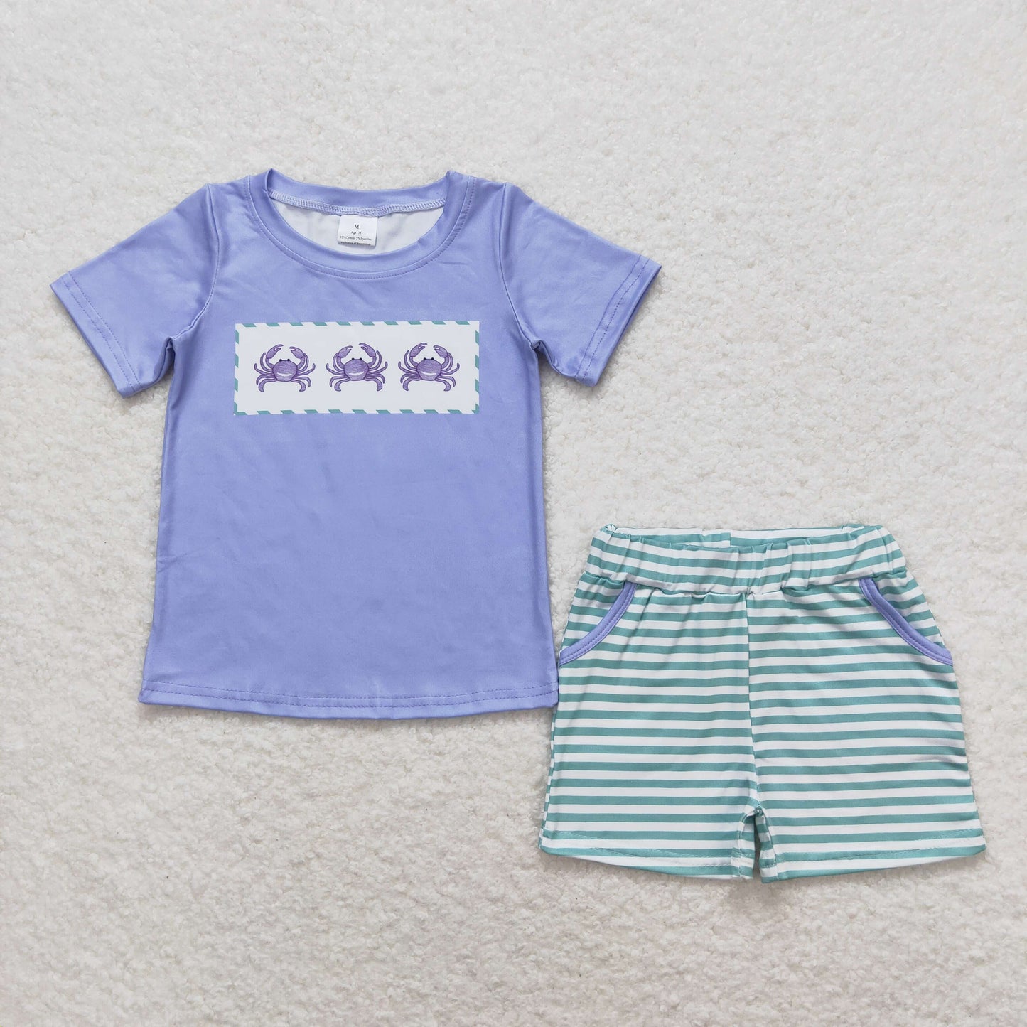 Toddler Boys Sibling Clothing Summer Carb Outfit and Romper