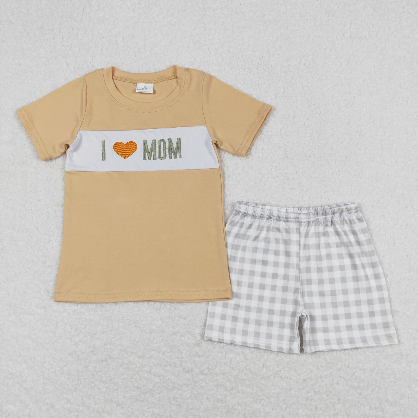 Sibling Designs I Love Mon Embroidery Clothes Sets