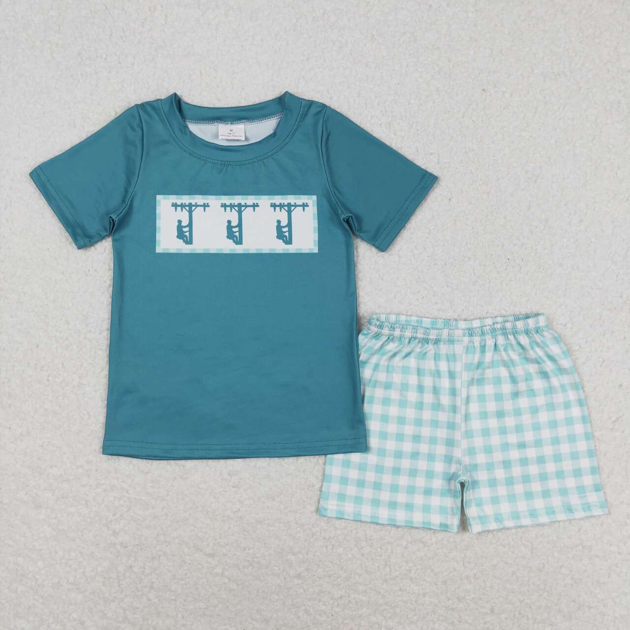 Baby Boys Lineman Shorts Set