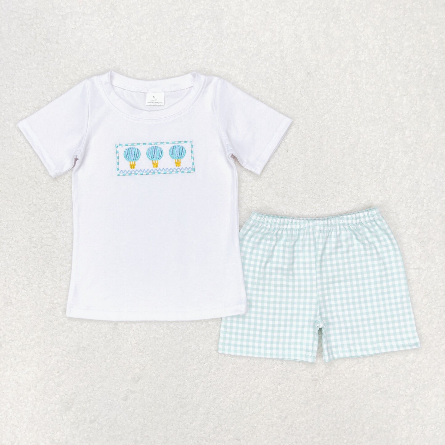 BSSO0784 Baby Boys Hot Air Balloon Shorts Set