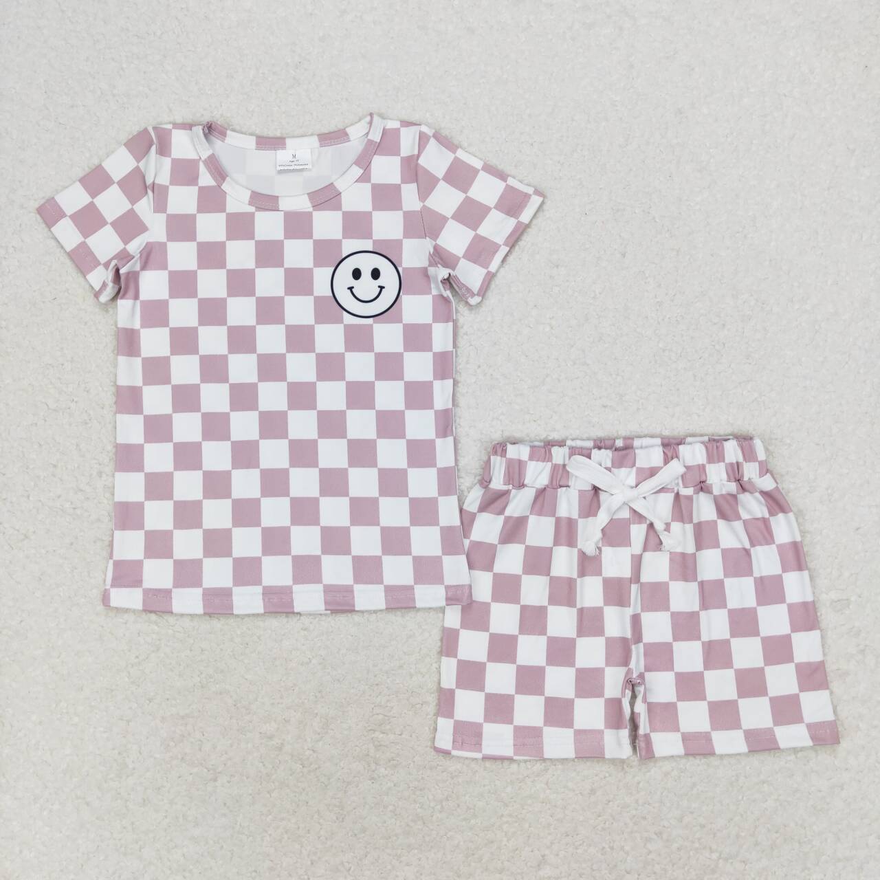 Sibling Baby Boys Summer Happy Face Shorts Set