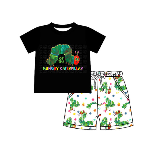 BSSO1511 Baby Boys Cartoon Caterpillar Shorts Set Preorder