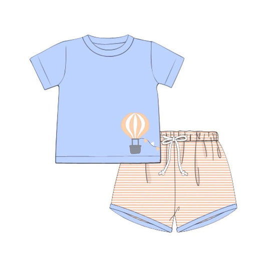 BSSO1718 Baby Boys hot air balloon Outfit Preorder