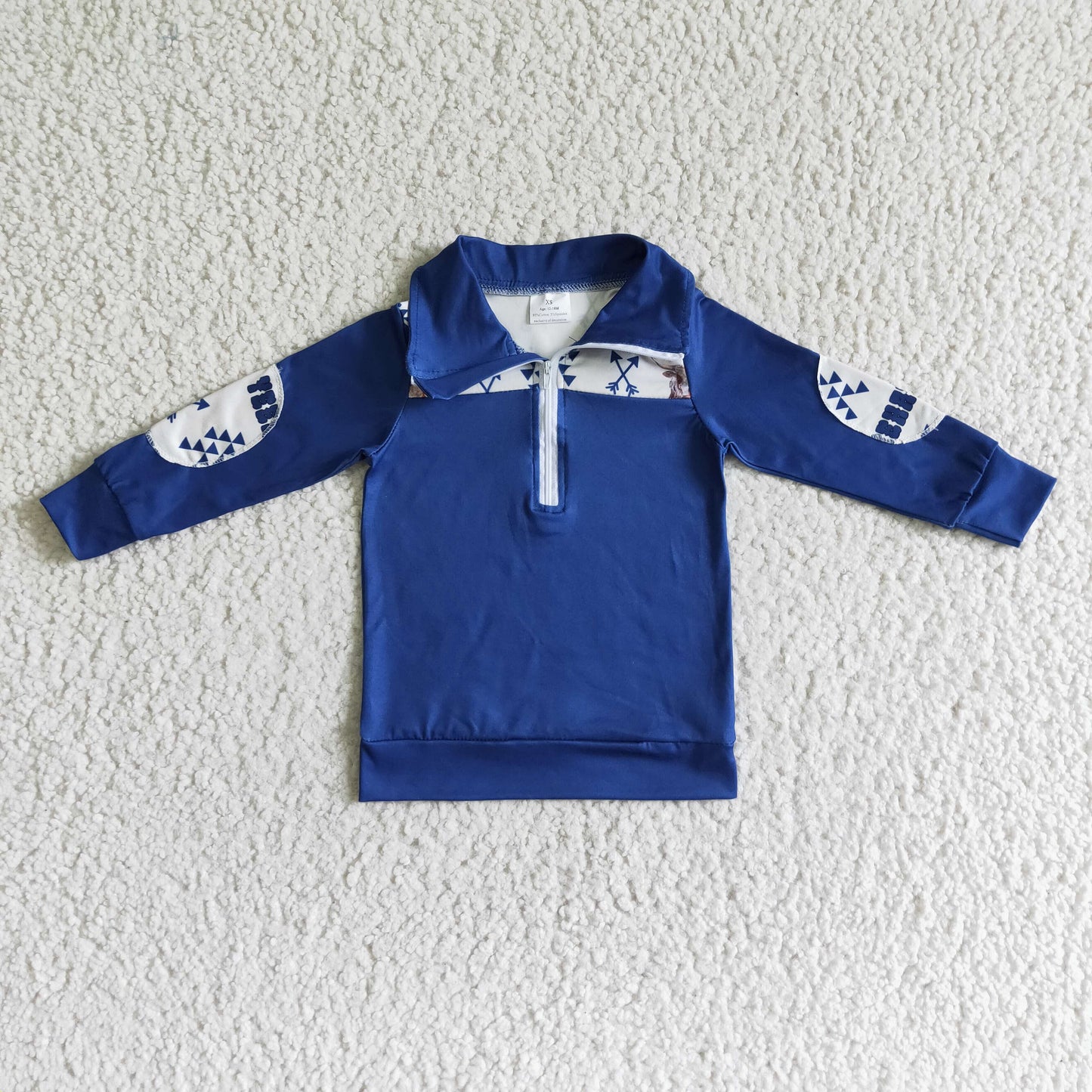 Toddler Boys Zip Pullover Top On Sale