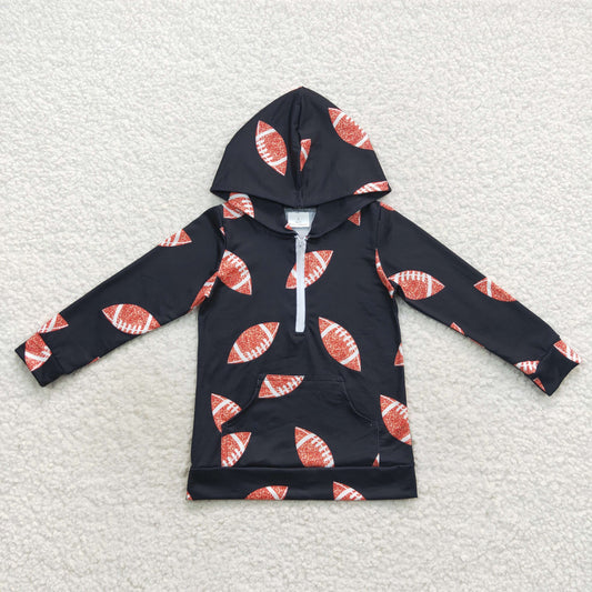 baby Girls or boys foortball half zipper hoodie with pocket $5.5