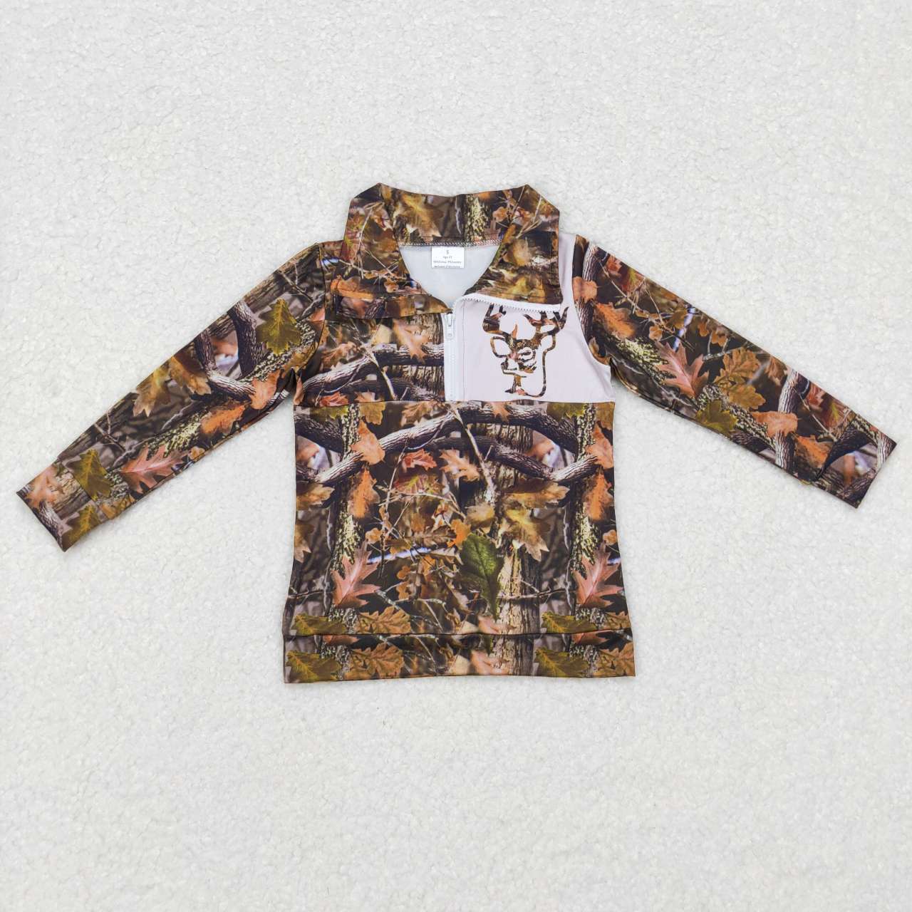 Baby Sibling Camo Hunting Deer  Pullover Top