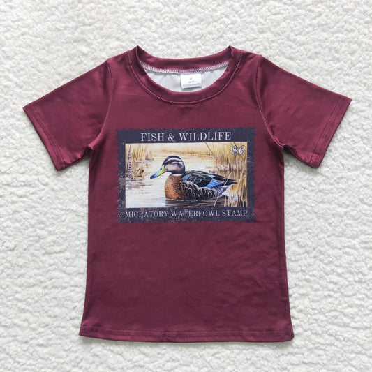 Fish & Wildlife Toddler Boys Short Sleeve T-shirt Top