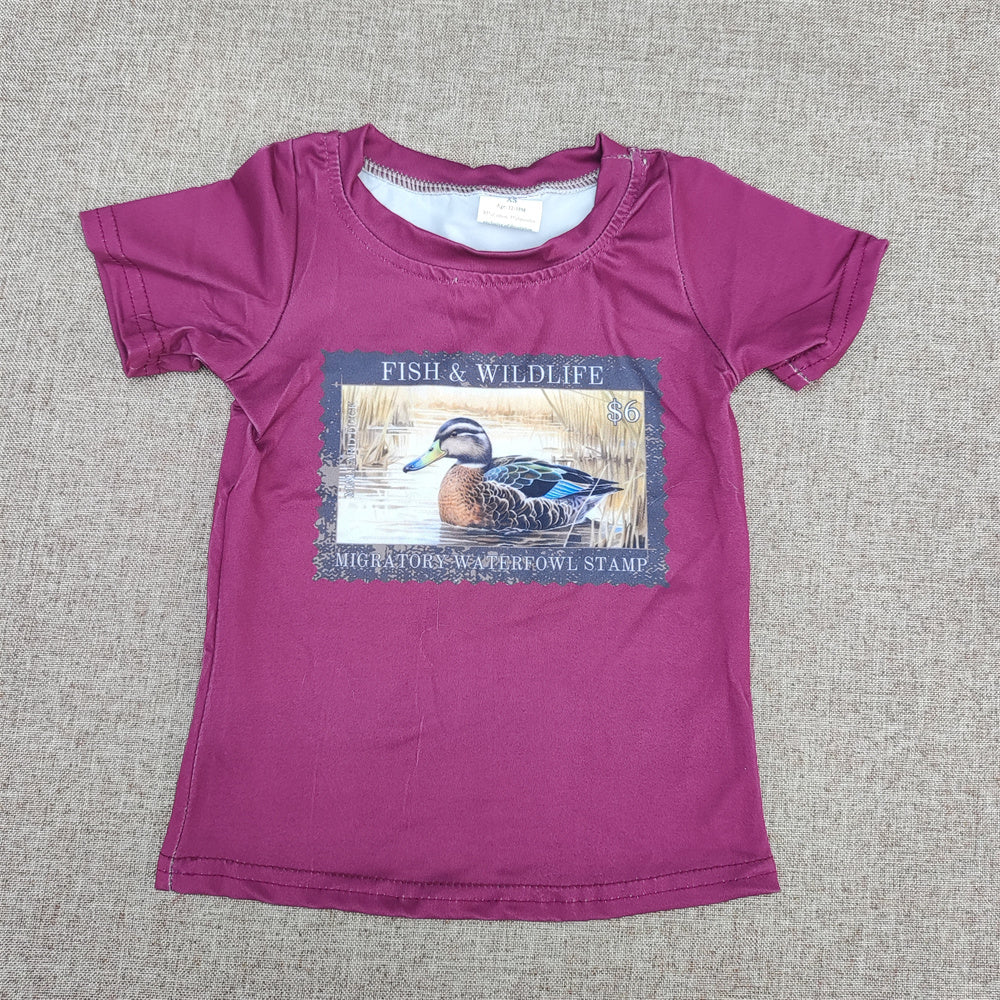 Summer Baby Boys Hunting Short Sleeve T-shirt Top