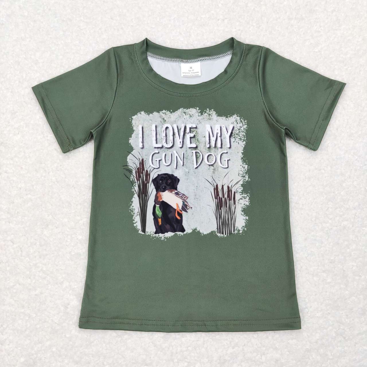 I Love My Gun Dog Baby Boys Short Sleeve T-shirt Top