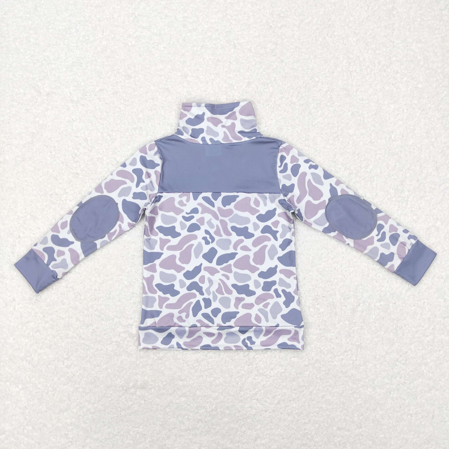 Baby Boys Grey Camo Long Sleeve Pullover Top