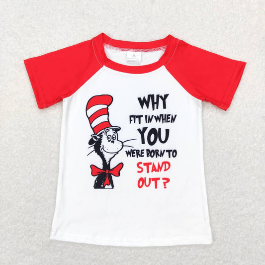 Baby Boys Dr Reading Short Sleeve Raglan Tee Shirts Tops