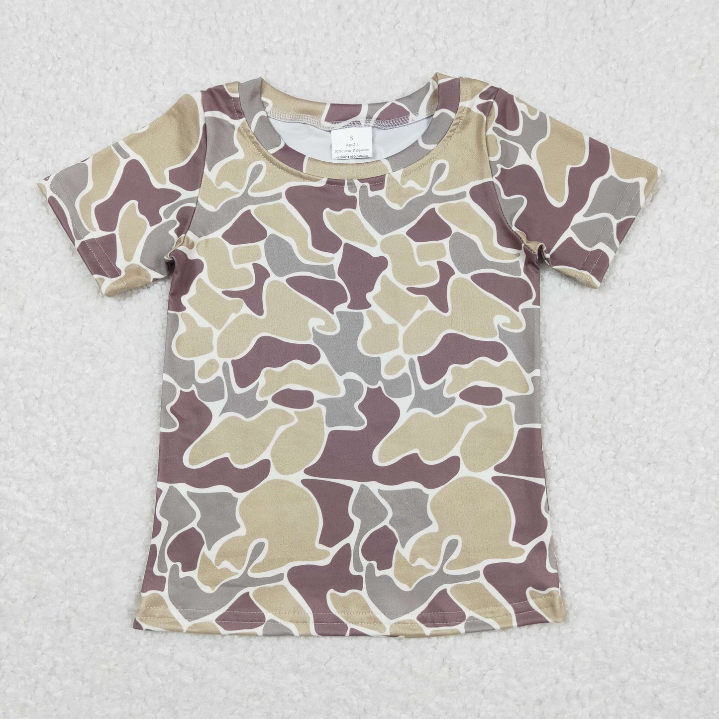 Baby Boys Camo Short Sleeve Tee Shirts Tops Rompers Brother Styles