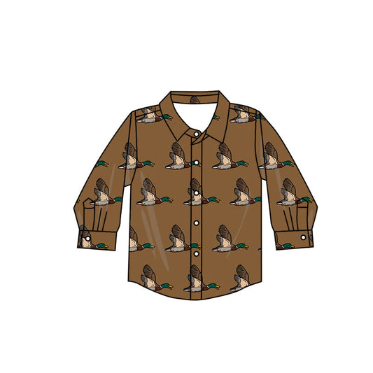 Baby Boys Mallard Long Sleeve Shirt Top Preorder