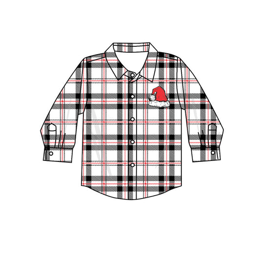 Baby Boys Christmas Plaid Shirt Pre-order