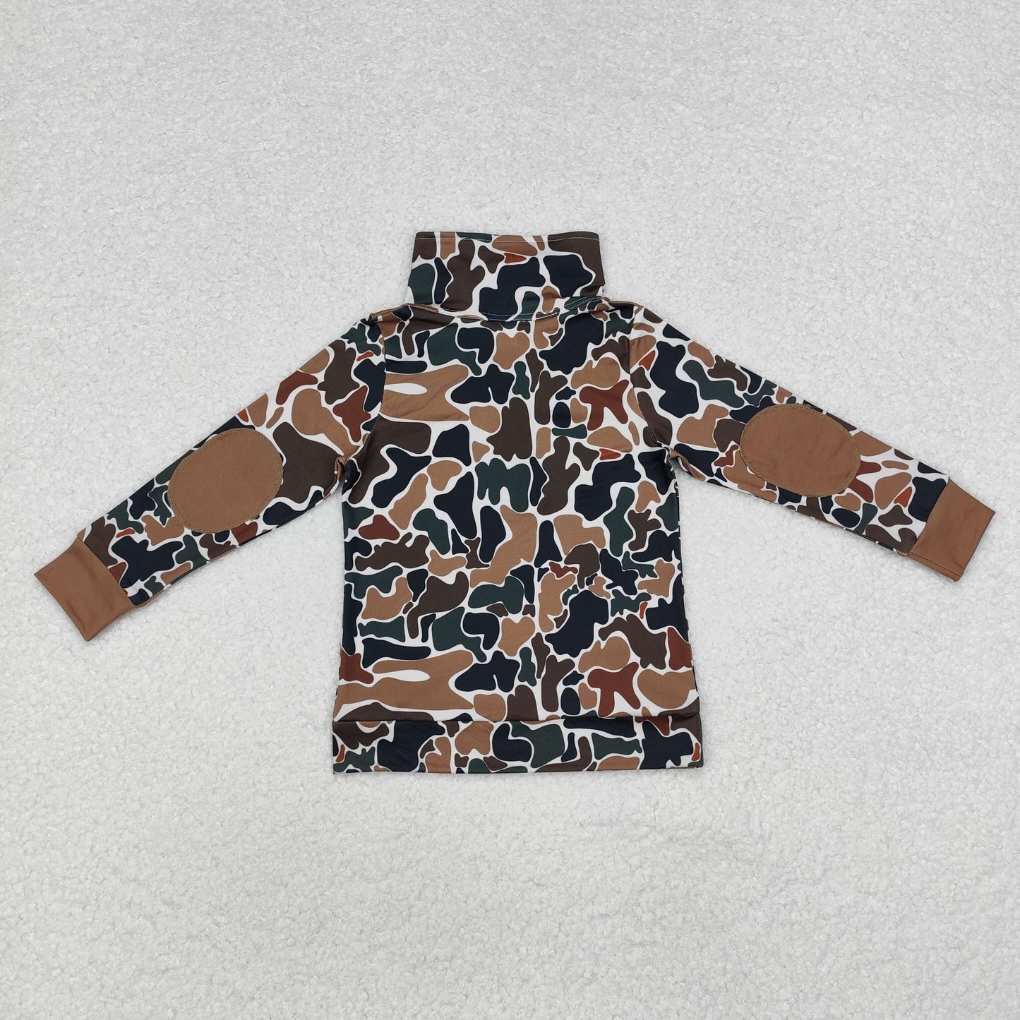 Baby Boys Brown Camo Pullover Top