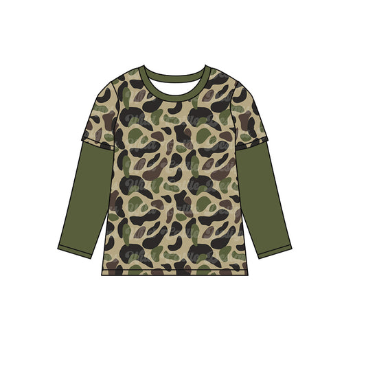 BT0826 Baby Boys Camo Long Sleeve Top Pre-order