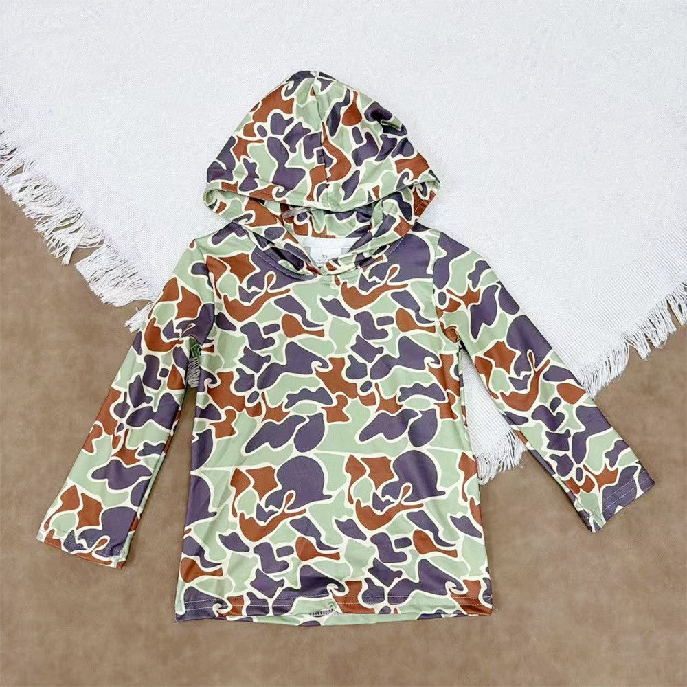 Baby Boys Hunting Camo Long Sleeve Hoodie Top