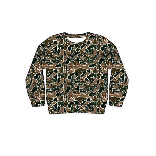 Adult  Men Camo   Long Sleeve Top Pre-order