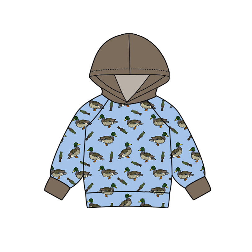 5 MOQ  Baby Boys Mallard Hoodie Top Preorder