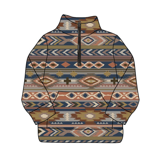 Toddler Boys Cross Aztec Pullover Top Preorder