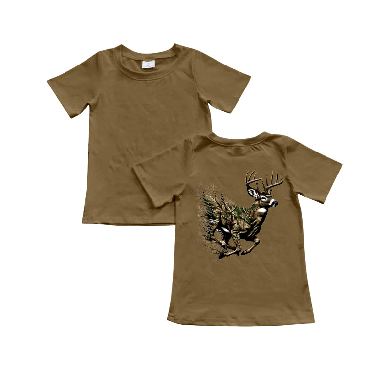 Toddler Boys Camo Hunting Deer Tee Shirt Top