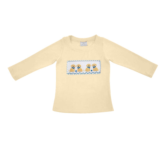 Baby Boys Yellow Long Sleeves Gogs Print Top Preorder