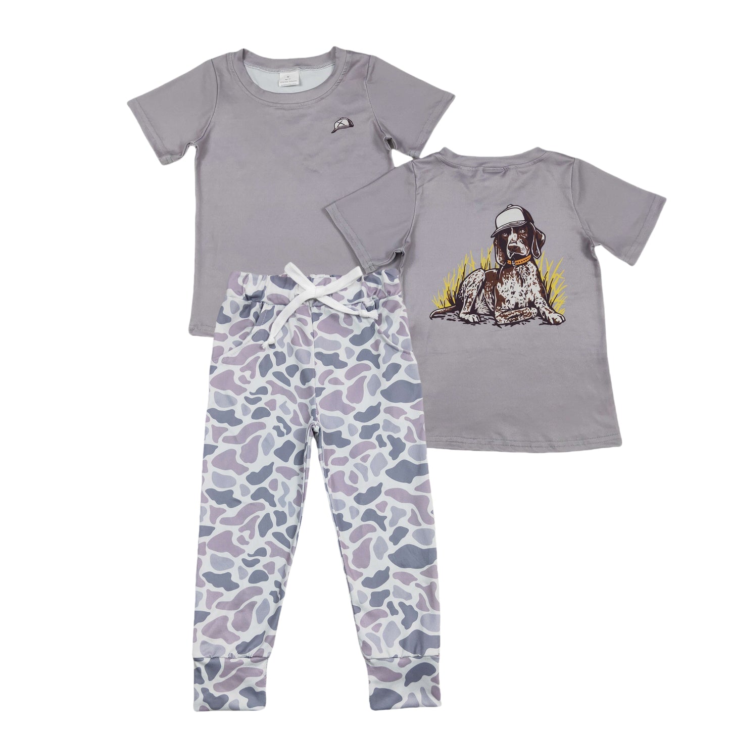 Baby Boys Sibling Hunting Camo Pocket Pants Outfit