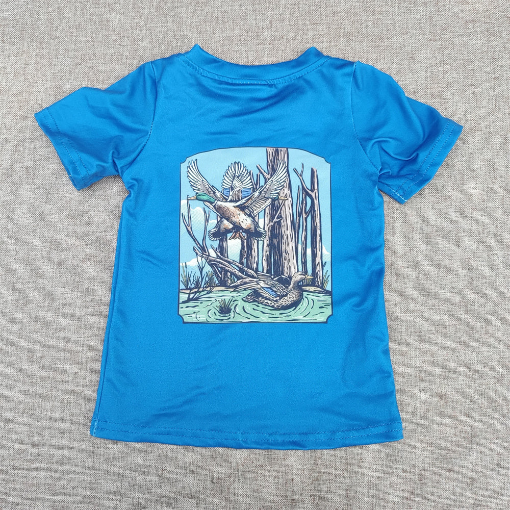 Summer Baby Boys Hunting Short Sleeve T-shirt Top