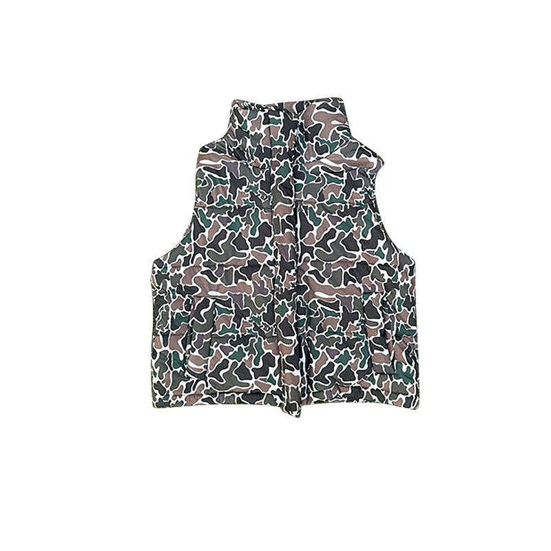 BT1624 Baby Girls  camo Sleeveless Active Pullover Top Preorder