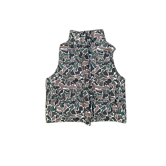 BT1624 Baby Girls  camo Sleeveless Active Pullover Top Preorder