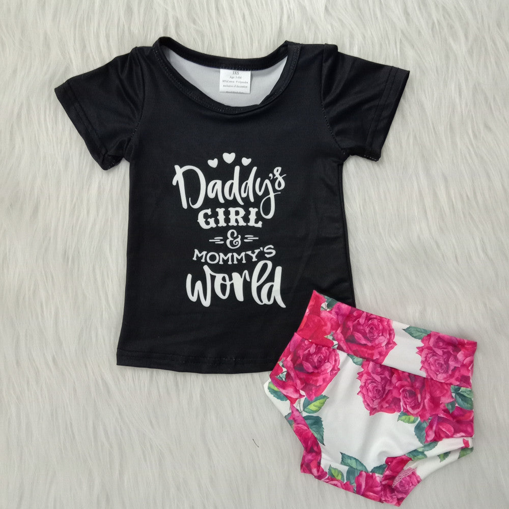 Daddy's Girl and Mommy's World Bummie Set