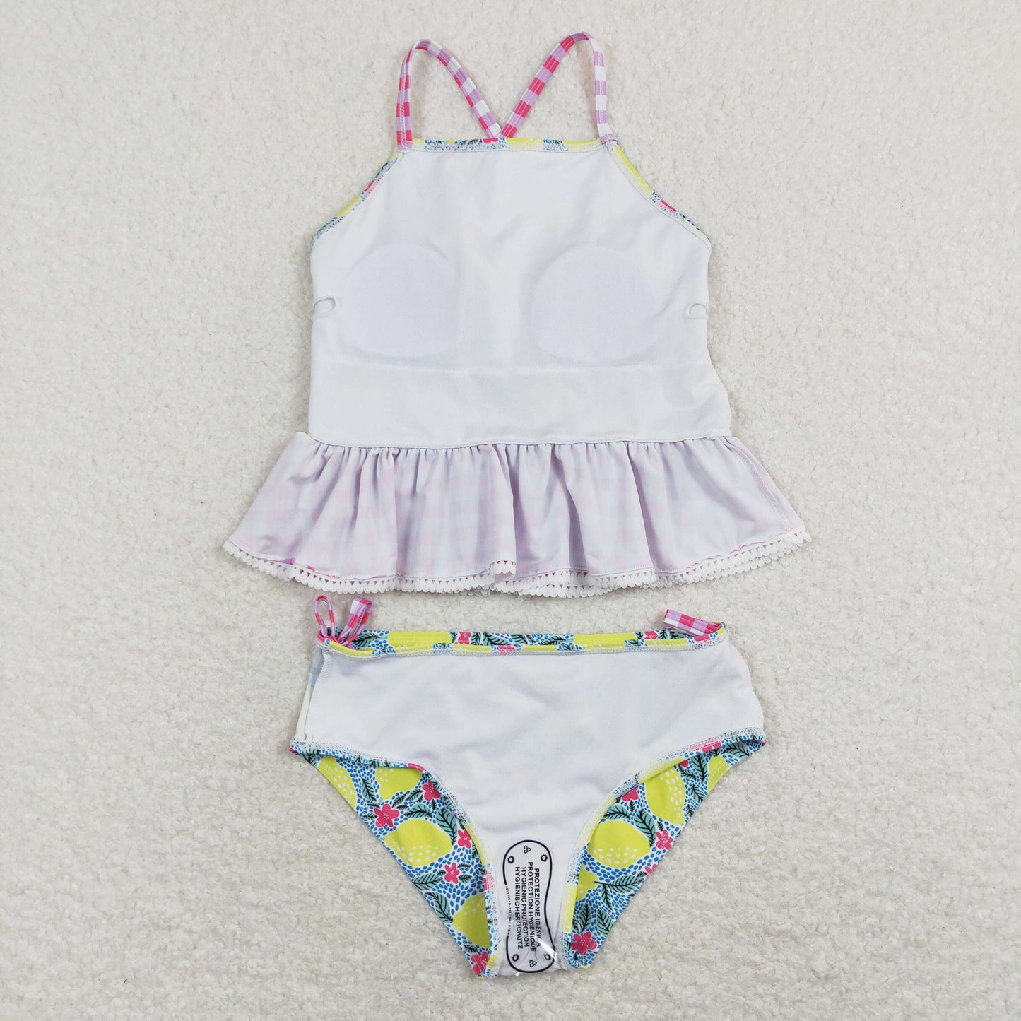 Baby Girls Lemon Flower Swimsuit