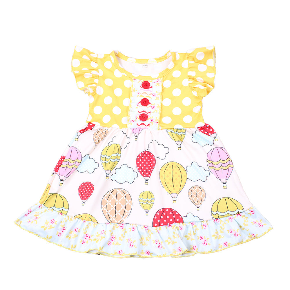 Summer Baby Girls Cute hot air balloon  Dress