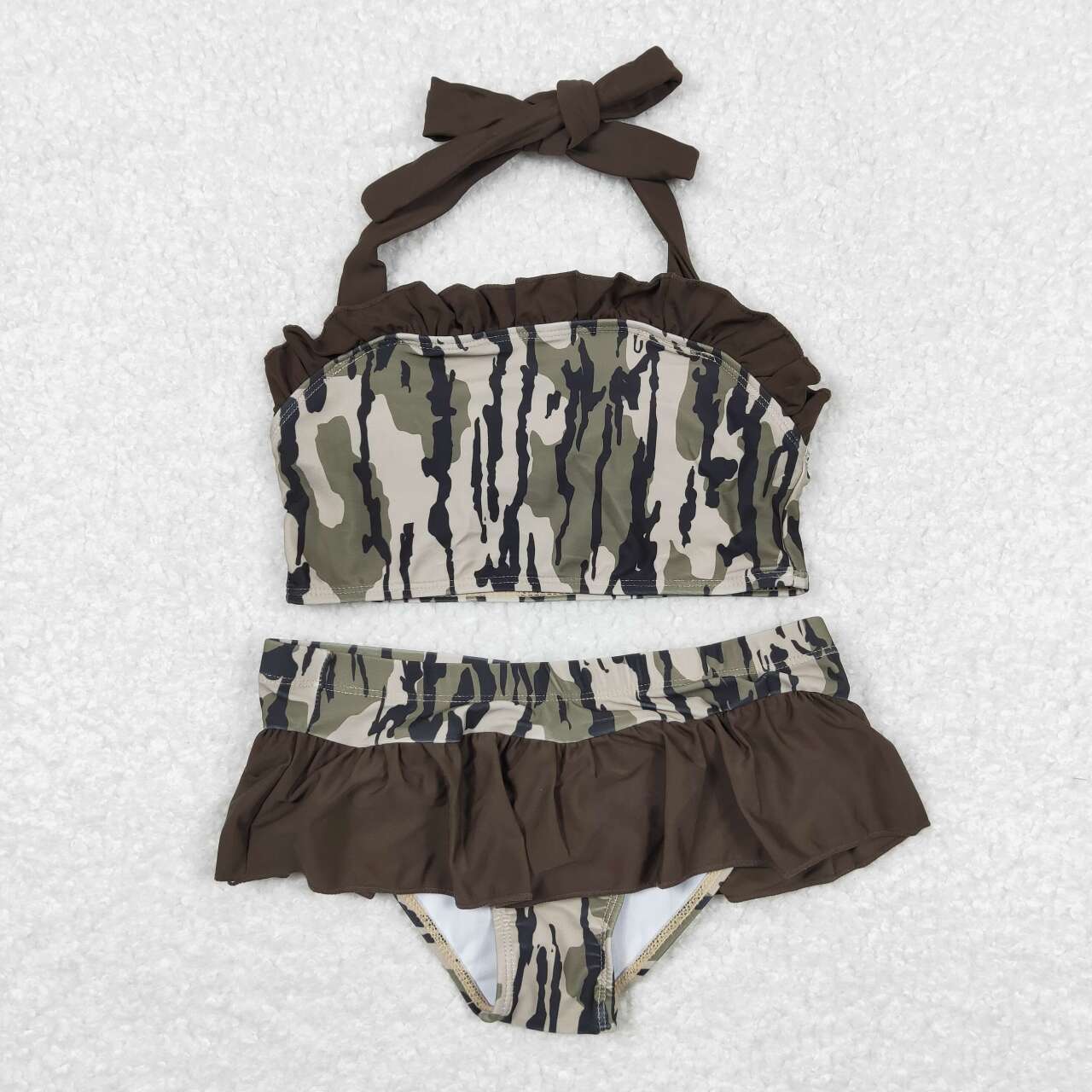 Cute Baby Girls  Two Pieces Camo Swimsuits