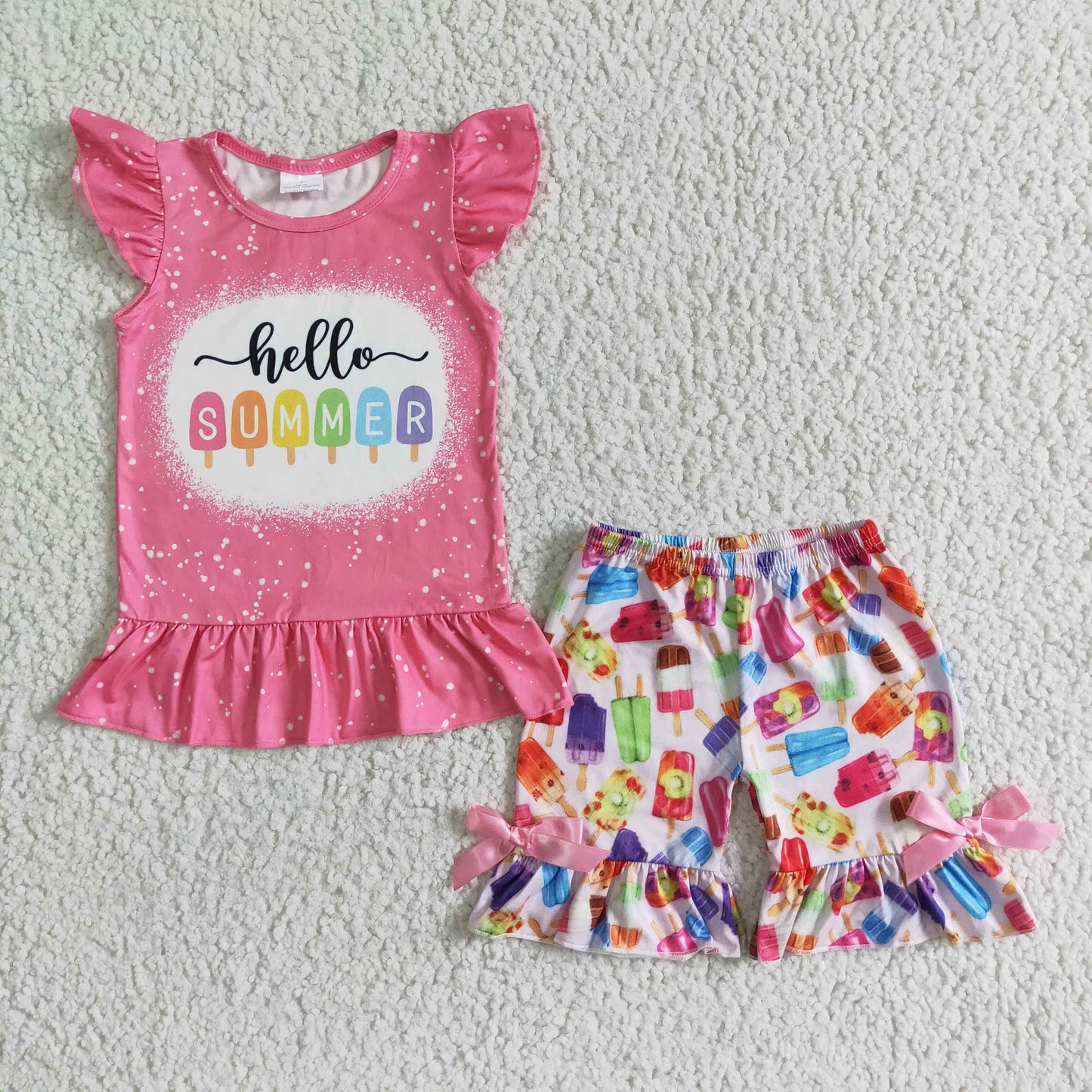 Summer Baby Girls Shorts Outfit On Sale $2.99
