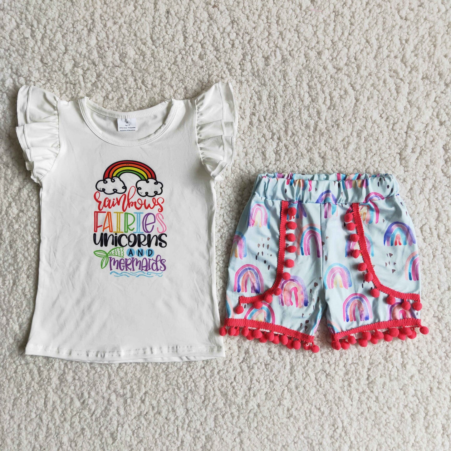 Summer Baby Girls Shorts Set On sale $2.99