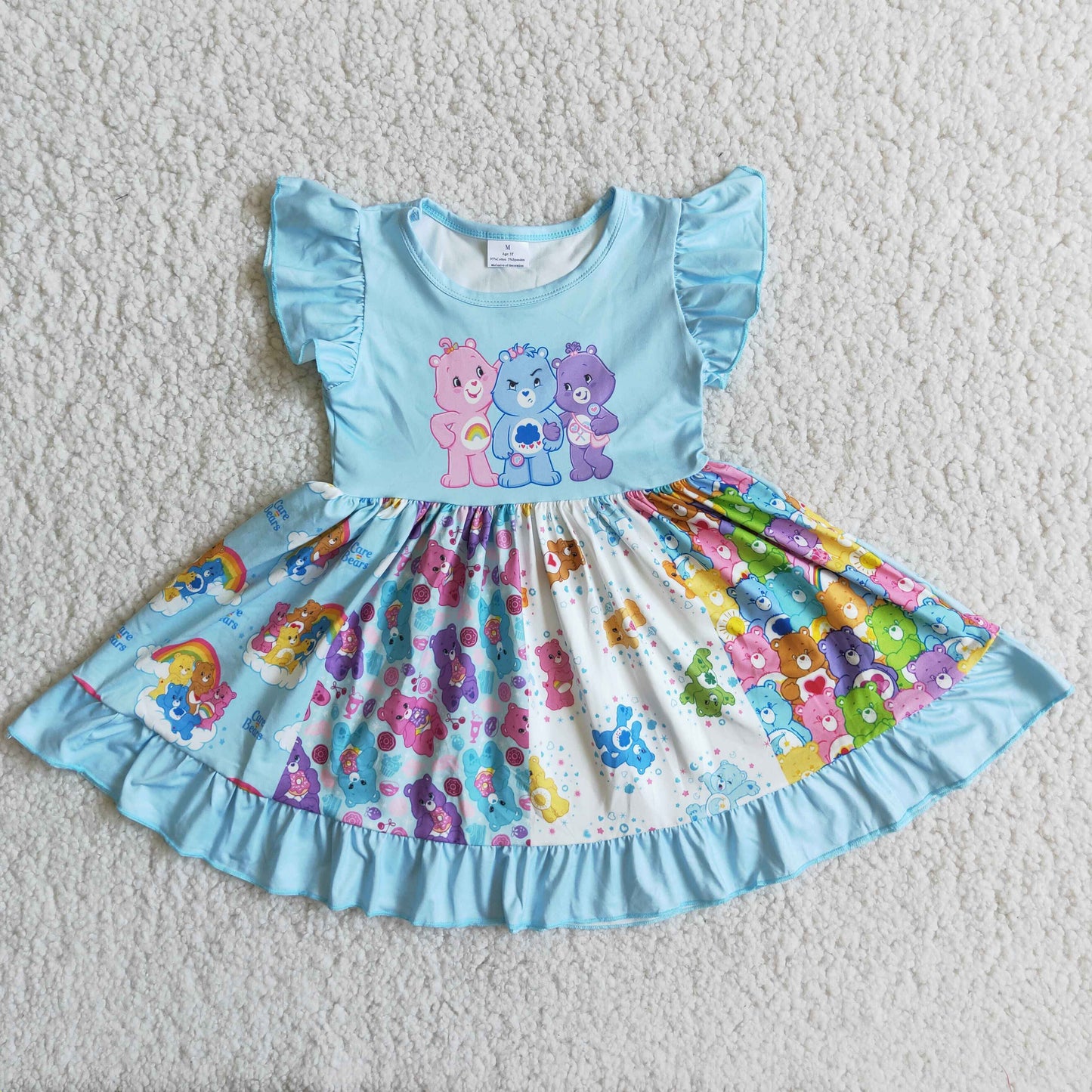 Baby Girls Cute Cartoon Bear Dress