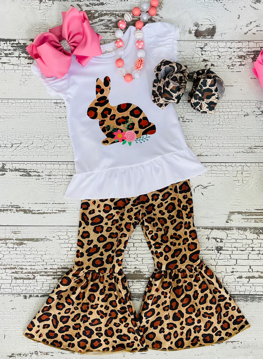 Easter Leopard Bunny Set