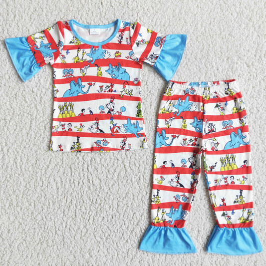 Baby Girls Dr Cartoon Pajama Set