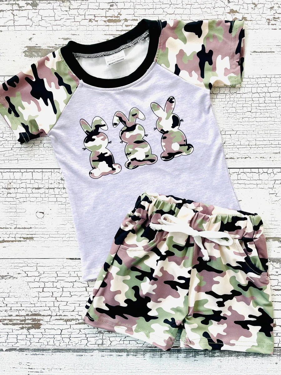 E5-14 Easter Camo Bunny Boys Outfit