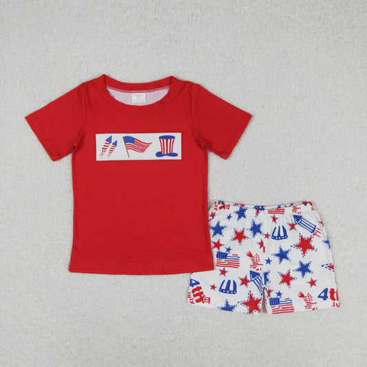 Summer Baby Boys July 4th Shorts Set