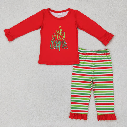 Baby Girls Merry Christmas Pajama Set