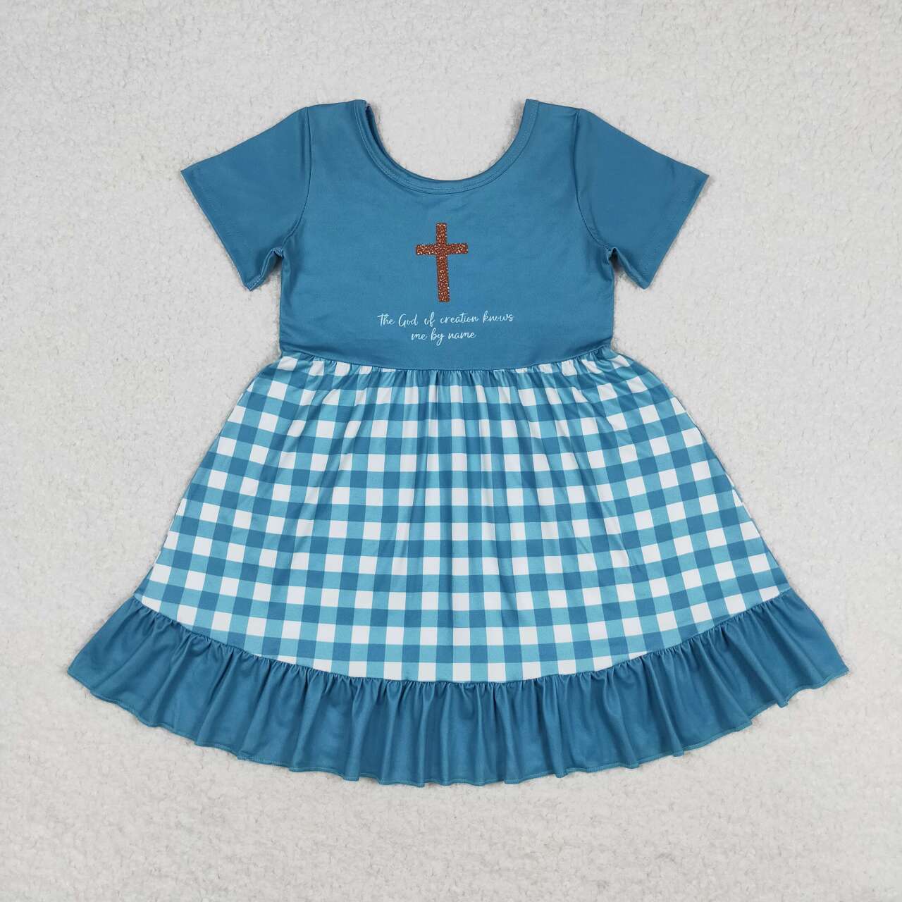 Summer Baby Girls Crosee Gingham Dress