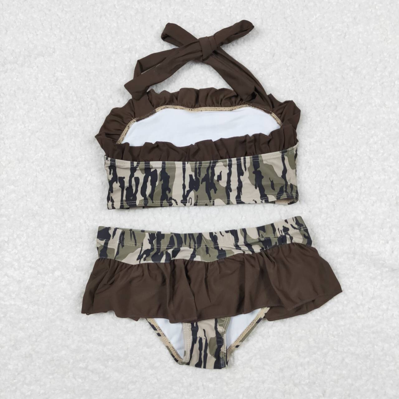 Cute Baby Girls  Two Pieces Camo Swimsuits