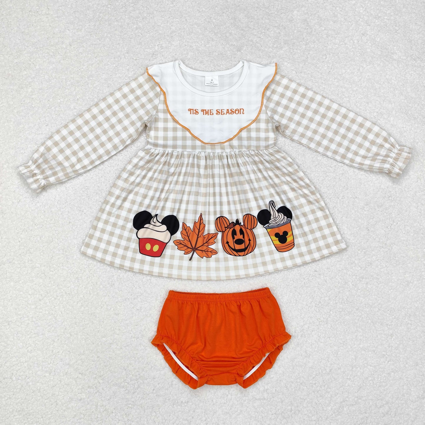 It's The Season Baby Girls Sister Halloween Catoon Clothes